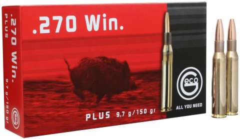 Патрон GECO кал. 270 Win пуля Plus масса 9,72 г/ 150 гр