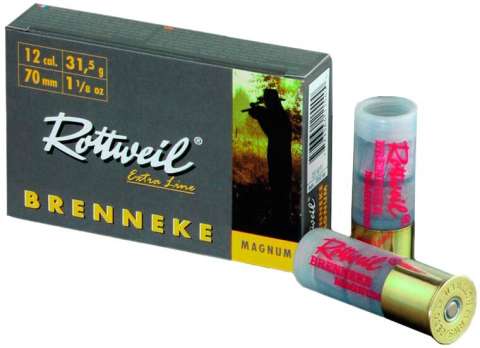 Патрон Rottweil BRENNEKE CLASSIC MAGNUM кал. 12/70 пуля Brenneke масса 31.5 г