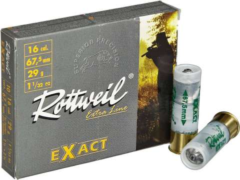 Патрон Rottweil Exact кал.16/67,5 пуля Gualandi масса 29 г