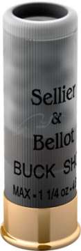 Патрон Sellier & Bellot BUCK SHOT кал. 12/70 дробь №2/0 навеска 36 г (без контейнера)