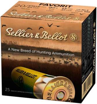 Патрон Sellier & Bellot FAVORIT кал. 20/67,5 картечь 6,83 мм навеска 28 г (без контейнера)