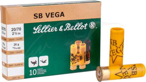 Патрон Sellier & Bellot VEGA кал. 20/70 дробь №7 (2,5 мм) навеска 26 г
