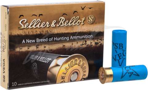 Патрон Sellier & Bellot VEGA кал. 16/70 дробь №7 (2,5 мм) навеска 30 г