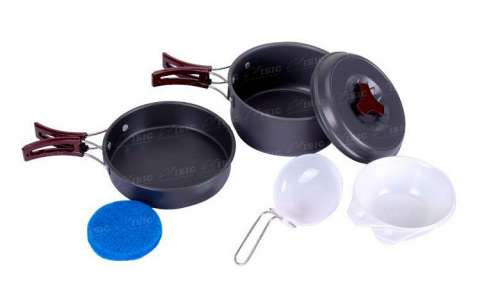 Набор посуды KingCamp Climber Light grey