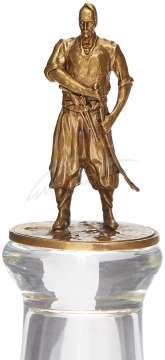 Подарунковий набір склянок "Козацькому Роду Нема Переводу" бронза для горілки