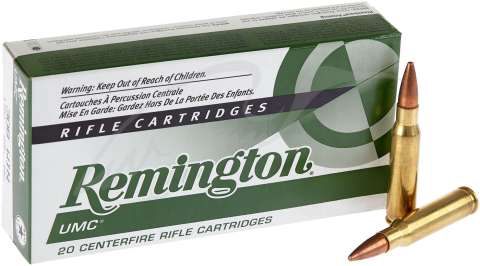 Патрон Remington UMC кал .308 Win пуля Metal Case масса 150 гр (9.7 г)