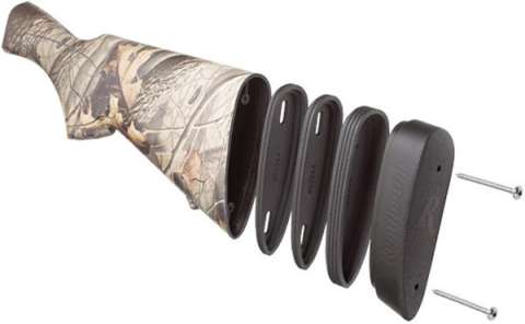 Комплект пластин-вставок для регулировки длины приклада в оружии Remington. Материал - пластик. Цвет - черный.