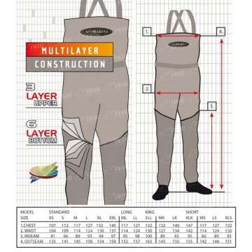 Вейдерсы Vision забродные KEEPER XXL