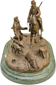 Скульптура Полювання на кабана