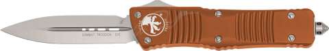 Нож Microtech Combat Troodon Double Edge Satin. Цвет: orange