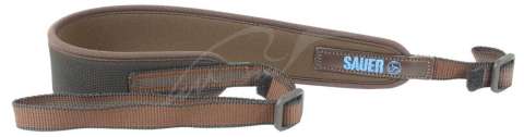 Ремень ружейный Sauer. Материал - неопрен. Цвет - коричневый.