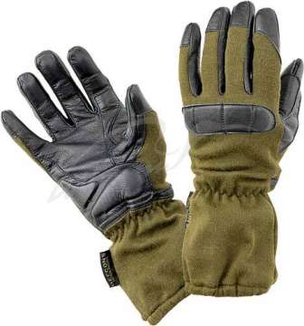 Рукавички Defcon LONG NOMEX WITH ANTIBACTERIALGOATSKIN PALM LEATHER. Розмір - Колір - оливковий