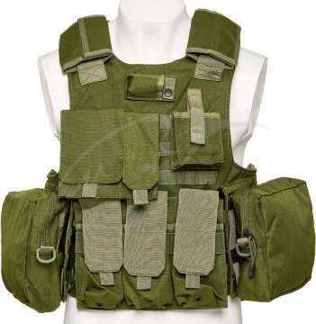 Жилет тактический Defcon 5 ARMOUR CARRIER WITH WATER BAG. Olive Green