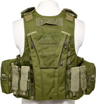Жилет тактический Defcon 5 ARMOUR CARRIER WITH WATER BAG. Olive Green