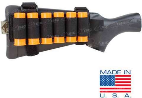 Патронташ на приклад Condor для 6-ти набоїв 12К
Колір - Чорний