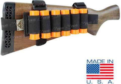 Патронташ на приклад Condor для 6-ти набоїв 12К
Колір - Чорний