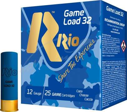 Патрон RIO Game Load-32 NEW кал. 12/70 дробь №3 (3.5 мм) навеска 32 г