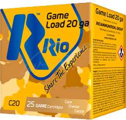 Патрон RIO Game Load C20 кал. 20/70 дробь №3 (3.5 мм) навеска 28 г