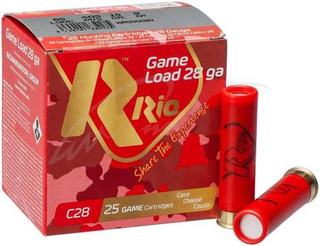 Патрон RIO Game Load кал. 28/65 дробь № 9 (2 мм) навеска 15 г
