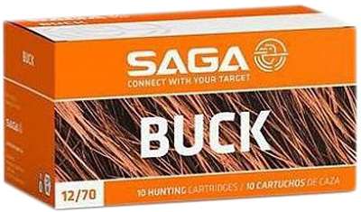 Патрон Saga BUCK 21 P (7X3) NEW кал. 12/70 картечь 6,2 мм навеска 30г