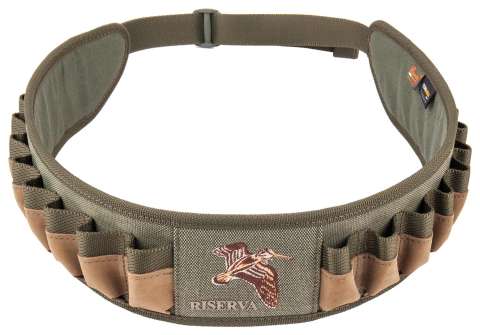 Патронташ Riserva R9007 кал. 20. 24 ячейки для патронов. Цвет - зеленый.