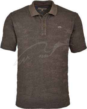 Тенниска поло Blaser Active Outfits Jacquard ц:коричневый
