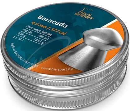 Пули пневматические H&N Baracuda Smooth. Кал. 4.5 мм. Вес - 0.69 г. 400 шт/уп