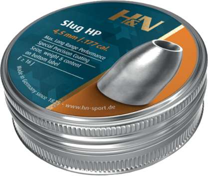 Пули пневматические H&N Slug HP кал. 4.5 мм. Вес - 1,3 г. 250 шт/уп