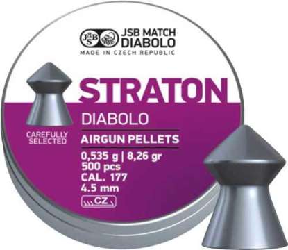 Пули пневматические JSB Diabolo Straton. Кал. 4.53 мм. Вес - 0.53 г. 500 шт/уп
