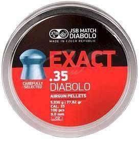 Пули пневматические JSB Exact. Кал. 9 мм. Вес - 5.25 г. 100 шт/уп