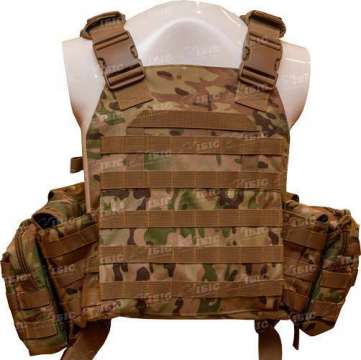 Жилет тактический TAR Tactical Vest Multicam NIJ IV (ДСТУ 6 класс) 7,62х54R пуля Б-32 4 пластины: передняя из задняя 255х305 мм