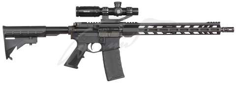 Карабін Voodoo Witch Doctor AR15 16" кал .223 Rem 1:8" з прицілом Bushnell AR Optics 1-4x24 і моноблоком Hawk