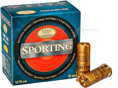 Патрон Zala Arms Sporting 12/70 дробь №8 (2,3 мм) 28 г. 25 шт/уп.