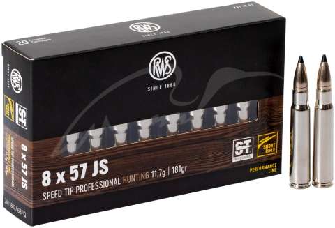 Патрон RWS кал. 8х57 JS пуля SPEED TIP PRO масса 11,7 г/180 гран
