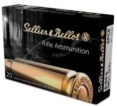 Патрон Sellier & Bellot кал. 8х64 S. Пуля SPCE масса 12,7 г/ 196 гран. Нач. скорость 810 м/с