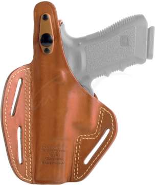 Кобура BLACKHAWK! 3-Slot Pancake Holster для Glock 17/22/31. Матеріал - шкіра. Колір - коричневий