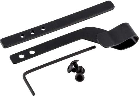 Универсальная клипса ClipDraw для скрытого ношения револьвера. Цвет - черный