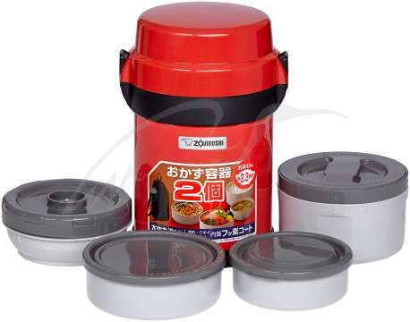 Набор для ланча ZOJIRUSHI SL-JAF14RU 1.23 л ц:красный