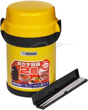 Набор для ланча ZOJIRUSHI SL-JAF14YF 1.23 л ц:жёлтый