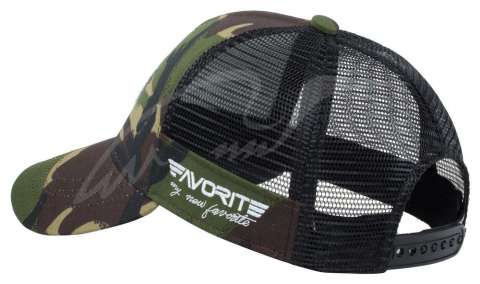 Кепка Favorite 587 бело-красное лого ц:камуфляж