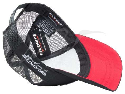 Кепка Favorite 1883 бело-красное лого ц:черный