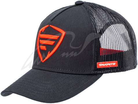 Кепка Favorite Black Red F Logo сітка 58
