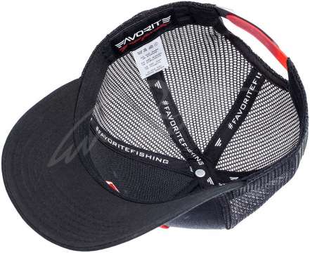 Кепка Favorite Black Red F Logo сітка 58