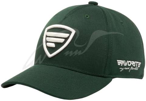 Кепка Favorite 1031 белое лого ц:тёмно-зелёный