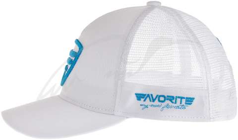 Кепка Favorite 2073 сетка голубое лого ц:белый