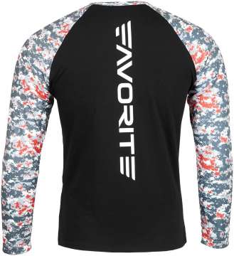 Реглан Favorite FT-3 (лонгслив) M ц:камуфляж/красный
