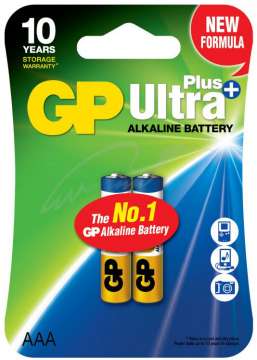 Батарейка GP AAA (LR03) Ultra Plus Alkaline 2 шт
