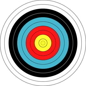 Мишень бумажная J.V.D. 40 см 30 м