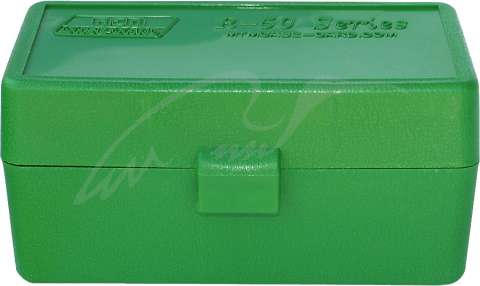Коробка для патронов MTM кал. 7,62х39. Количество - 50шт. Цвет - зеленый