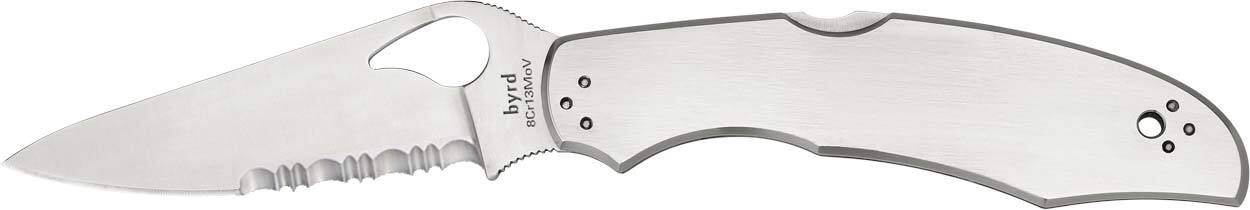 Нож Spyderco Byrd Cara Cara2 Stainless Half Serrated